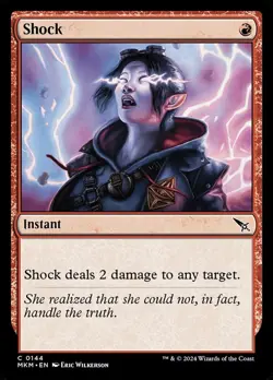 Shock - Foil NM, English MTG Murders at Karlov Manor - Main Set - Image 1