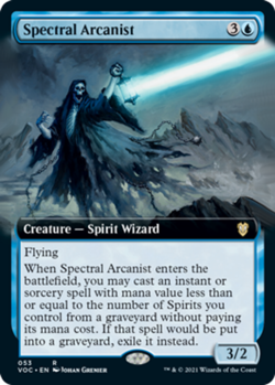 Spectral Arcanist - Extended Art NM, English MTG Commander - Innistrad: Crimson - Image 1