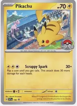SEALED Pikachu SVP 190 Scarlet & Violet Promo World Championship 2024 Pokemon - Image 1