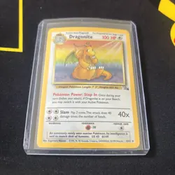 Dragonite Pokemon Card 1999 4/62 Fossil Set Holo Super Rare NM Condition - Image 1