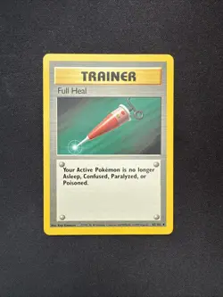 Full Heal 082/102 - Base Set - Regular - Unlimited - WOTC - Pokemon TCG - LP - Image 1