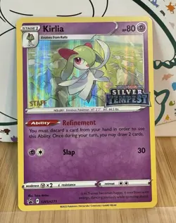 Kirlia Prerelease Staff Holo SWSH271 2022 Pokemon SWSH Promo - Image 1
