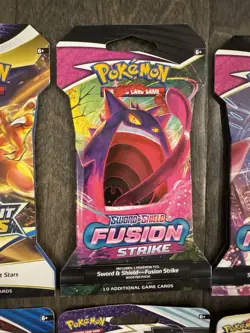 Pokemon Sword and Shield Sleeved Booster Packs Sealed Collection Fusion Strike - Image 2