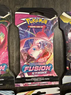 Pokemon Sword and Shield Sleeved Booster Packs Sealed Collection Fusion Strike - Image 3