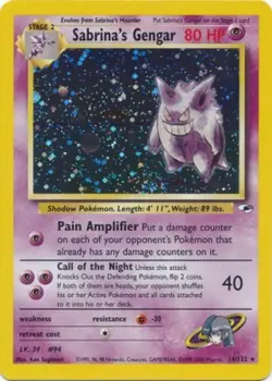 Heavily Played Sabrina's Gengar - 14/132 - Holo Rare - Unlimited Edition Pokemon - Image 1