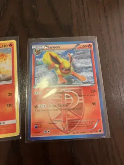 Lot Vintage Pokemon Cards - Flareon SM 186 Promo & Flareon 12/116 Plasma Freeze - Image 2