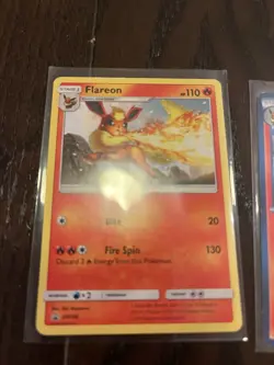 Lot Vintage Pokemon Cards - Flareon SM 186 Promo & Flareon 12/116 Plasma Freeze - Image 3