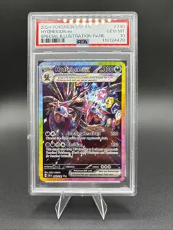 2024 POKEMON SSP EN-SURGING SPARKS SPECIAL ILLUSTRATION RARE HYDREIGON EX PSA 10 - Image 1
