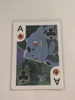 Ace Or Clubs Bulbasaur 1999 Playing Card Pokemon Nintendo TCG - Image 1