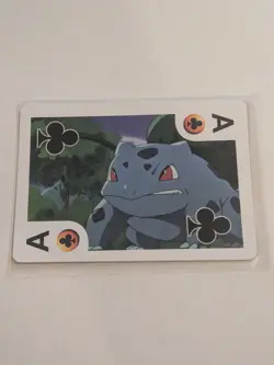 Ace Or Clubs Bulbasaur 1999 Playing Card Pokemon Nintendo TCG - Image 2