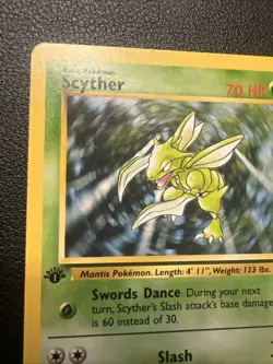 💥 Pokemon Card Jungle 1st Edition Scyther 26/64 Mint Pack Fresh 💥 - Image 3