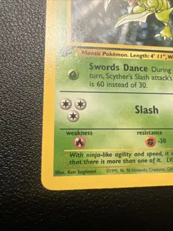 💥 Pokemon Card Jungle 1st Edition Scyther 26/64 Mint Pack Fresh 💥 - Image 4