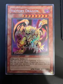 YU-GI-OH VICTORY DRAGON JUMP-EN011 LIMITED EDITION SECRET RARE FOIL CARD - Image 1