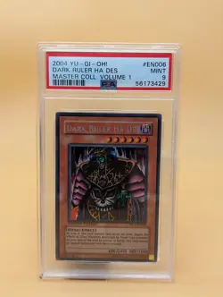 YU-GI-Oh! DARK RULER HA DES MCI-EN006 PSA 9 MINT 2004 Master Collection 1 D4 - Image 1