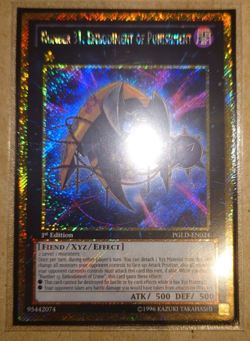 PGLD-EN024 NUMBER 31: EMBODIMENT OF PUNISHMENT GOLD SECRET RARE mixed ed YuGiOh - Image 1