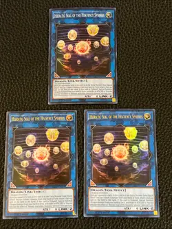 Hieratic Seal Of The Heavenly Spheres RA02-EN039 Yugioh 1st. Ultra X2 Super X1 - Image 1