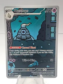 Pokemon TCG Dusclops 069/064 Shrouded Fable Holo Card Illustration Rare Full Art - Image 1