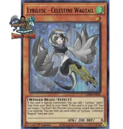 Yugioh! 1x Lyrilusc - Celestine Wagtail LED8-EN036 Ultra Rare - 1st ed NM - Image 1
