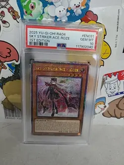 2025 YU-GI-Oh! RA04-Quarter Century #EN031 Sky Striker Ace-Roze PSA 10 Gem Mint - Image 1