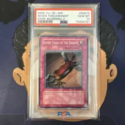 💎PSA 10 GEM MINT 2005 YU-GI-Oh! Dark Beginning 2 SEVEN TOOLS OF BANDIT EN075 - Image 2