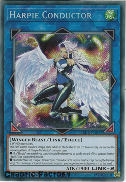 YUGIOH BLHR-EN047 Harpie Conductor Secret Rare 1st Edition NM - Image 1