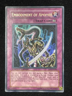 YUGIOH EMBODIMENT OF APOPHIS ULTRA RARE GOOD CONDITION SP1-EN003 - Image 1