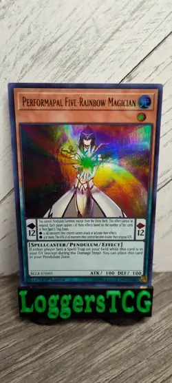 Yu-Gi-Oh! Performapal Five-Rainbow Magician / BLLR EN005 1st Edition MP - Image 1