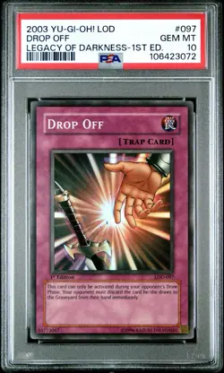 YuGiOh 2003 Drop Off LOD-097 1st Edition PSA 10 GEM MINT - Image 1