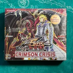 YUGIOH! Crimson Crisis RARE NA 1st Edition Booster Box Sealed - Image 1