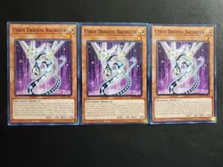 Yu-Gi-Oh! 3x Cyber Dragon Nachster x3 SDCS-EN007 Nm - Image 1