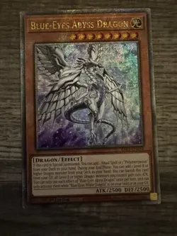 Blue-Eyes Abyss Dragon RA01-EN016 - Yu-gi-oh! Quarter Century Secret Rare - Image 1