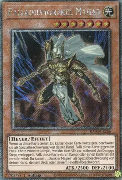 yugioh Palladiumorakel Mahad RA03-DE266 PLATINUM SECRET RARE DEUTSCH - Image 1
