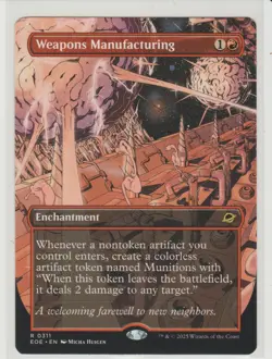 Weapons Manufacturing Borderless Rare MtG Card EOE 311 - Image 1