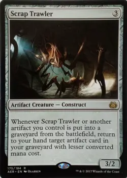 175/184 SCRAP TRAWLER RARE AETHER REVOLT MTG CARD - Image 1