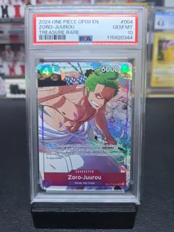 One Piece Zoro-Juurou Treasure Rare Character Card ST18-004 ENG English PSA 10 - Image 1