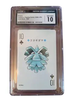 Pokemon PSA 10 GEM MINT Pineco #204A Gold Deck Poker Card 10 Of Clubs - Image 1