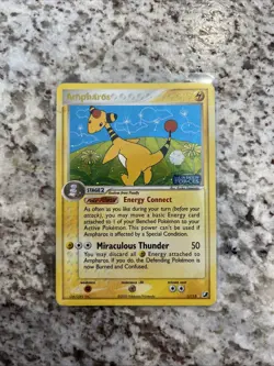Pokemon Card - Ampharos EX Unseen Forces 1/115 Reverse Holo Stamped - Image 1