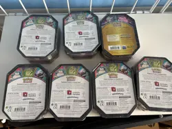 7 x Pokemon Tin w Booster Packs Sealed Trading Card Game - Image 3