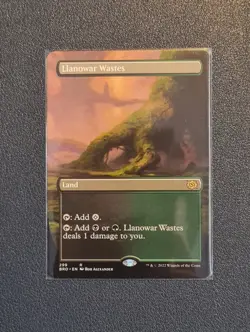 MTG Llanowar Wastes - Borderless - BRO - Near Mint+ Condition - Image 1