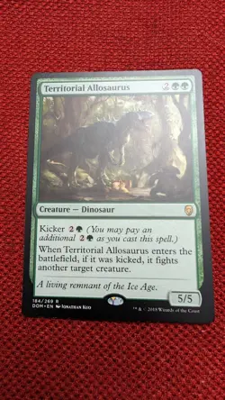 MTG Magic the Gathering Territorial Allosaurus (184/296) Dominaria - Image 1