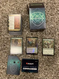 MTG Commander Kaldheim Commander Deck - Elven Empire Precon - Opened Not Played - Image 1