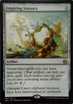 160/184 INSPIRING STATUARY RARE AETHER REVOLT MTG CARD - Image 1