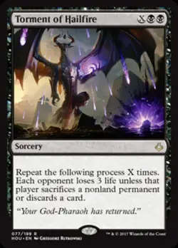 Torment of Hailfire - Light Play MTG Hour of Devastation - Image 1
