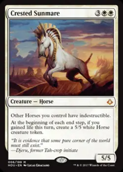 Crested Sunmare - Light Play MTG Hour of Devastation - Image 1