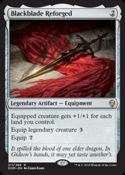 Blackblade Reforged - Light Play MTG Dominaria - Image 1
