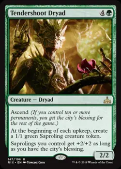 Tendershoot Dryad - Light Play MTG Rivals of Ixalan - Image 1