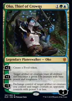 Oko, Thief of Crowns - Light Play MTG Throne of Eldraine - Image 1