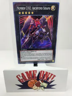YuGiOh Number C102: Archfiend Seraph PRIO-EN044 1st Edition Super Rare NM - Image 1