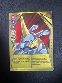 Bakugan: Gundalian Invaders 10/48b Heated Fury gold gate card - Image 1