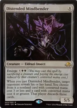 003/205 DISTENDED MINDBENDER RARE ELDRITCH MOON MTG CARD - Image 1